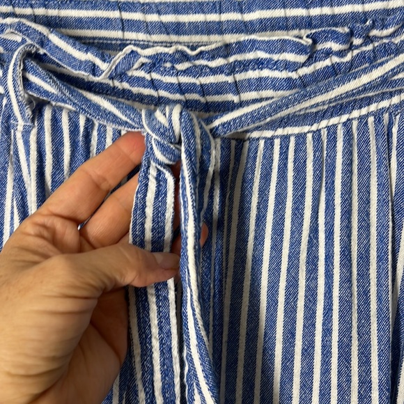 Rewind Juniors' Rewind Paper Bag Waist Palazzo Pants sz1X. Linen/Rayon. EUC - Picture 5 of 7